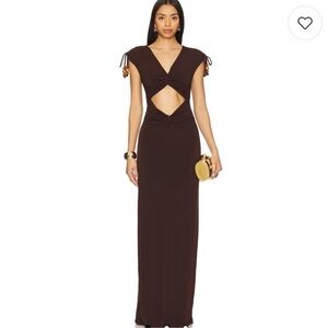 Lovers + Friends Brown Maxi Dress